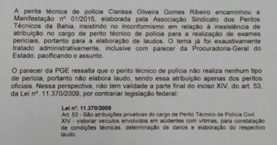 Corregedoria do DPT ordena que não se cumpra a lei