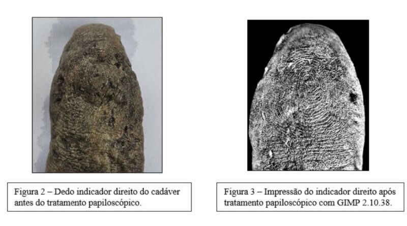 Cadáver em decomposição é identificado com rapidez por Papiloscopia